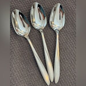 West Bend Oneida OHS91 Stainless Steel Flatware Tea Spoons Set Of 3